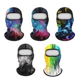 Unisex Multifunktions Digitaltryckt Huvudskydd Vindtät Anti-uv Dammtät Nackskydd Ansiktsmask Cykling