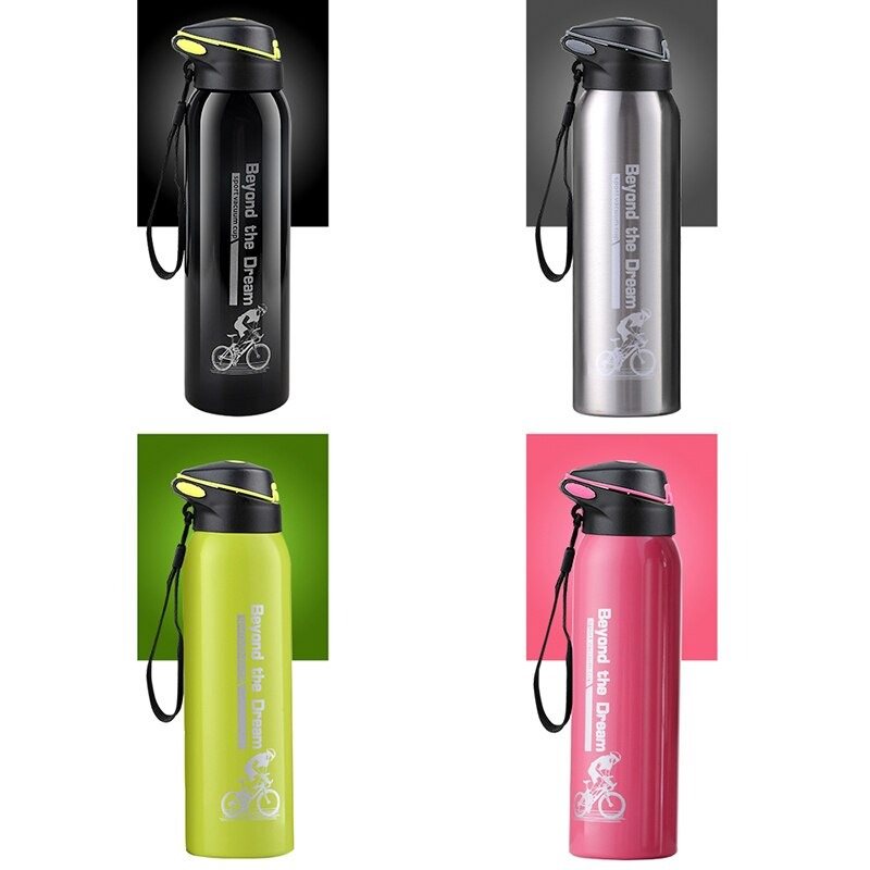 Vattenflaska 500ml Bärbar Rostfri Utomhus Termoskopp