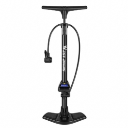 West Biking 145psi Lufttryckscykelpump Digital Elektronisk Skärm Lufttrycksmätare Multifunktionellt Munstycke Utomhuscykelbasketpump