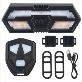 West Biking Smart Bike Light Trådlös Fjärrkontroll Rack Lampa Led Signal Bakljus Usb Cykel Uppladdningsbar Blinkande Baklykta