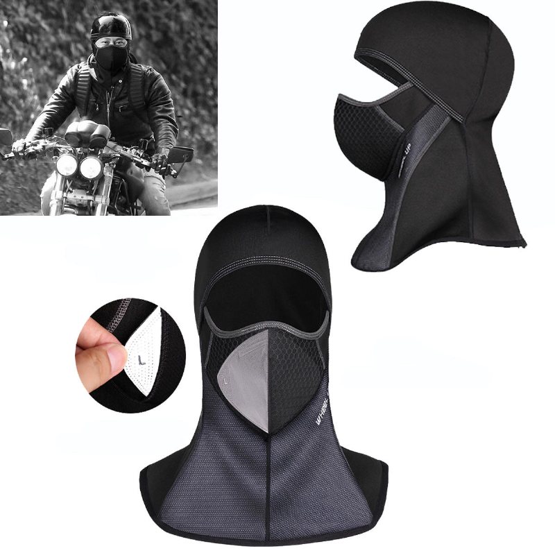 Wheel Up Vinter Varm Ski Motorcykel Cykling Ansiktsmask Hjälm Keps Vindtät Fleece Balaclava Hatt