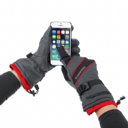 Winter Ski Cykling Termohandskar Pekskärm Anti-halk Full Finger Bike Handske