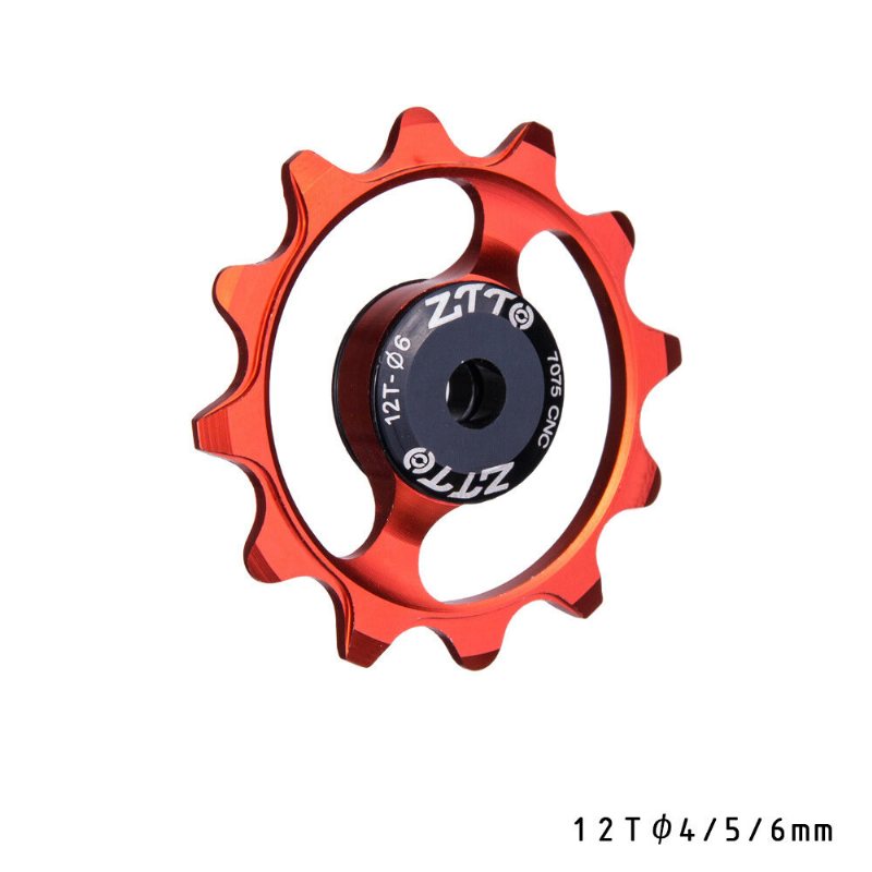 Ztto 12t 4/5/6 mm Keramiskt Lager Aluminiumlegering Lättvikts Höghållfast Bakratt På Mountain Road Cykelväxelremskiva