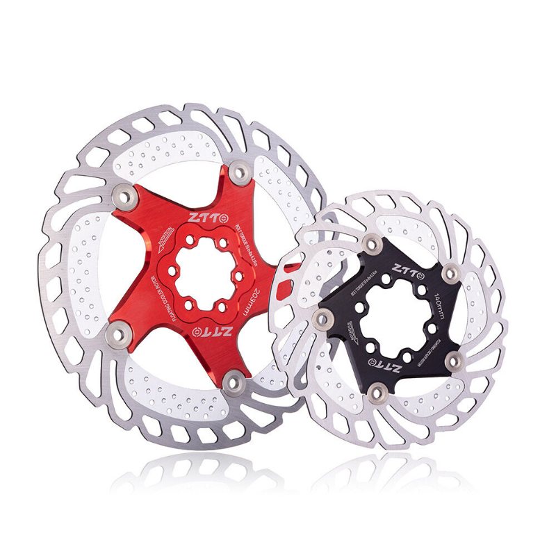 Ztto 140/160/180/203 mm Aluminiumlegering Stål Metall Värmeavledning Sex Spike Disks Cykel Flytande Skivor Mountainbike