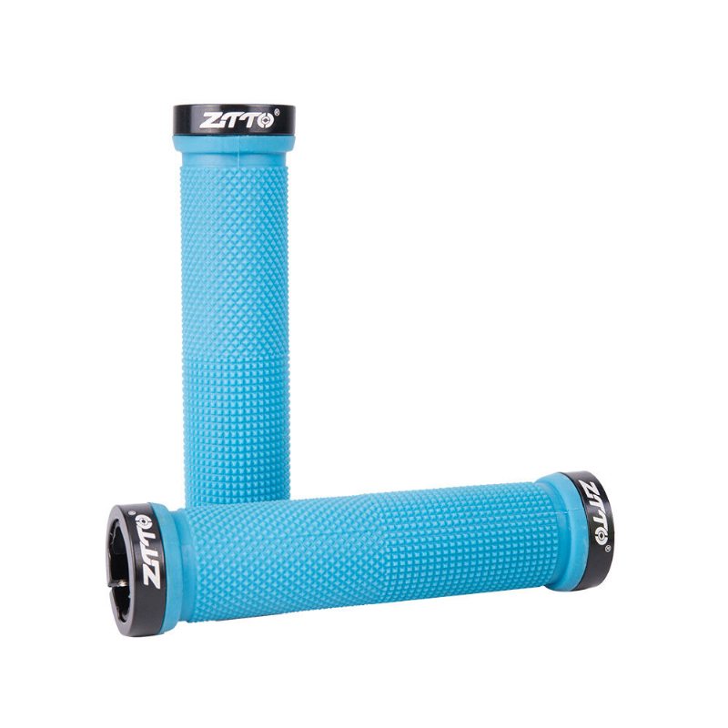 Ztto Ag-16 22mm 34x130mm Anti-halk Bilateral Låsning Tillgänglig Aluminiumlegering Gummi 1 Par X Cykelgrepp Mountainbikesgrepp