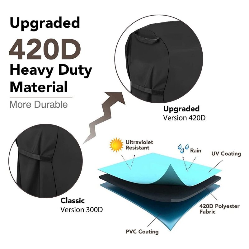 43 Tums Utomhus Bbq Gasgrill Cover Heavy Duty Skydd Vattentät Anti-uv