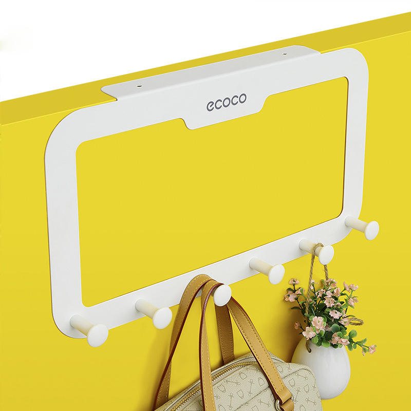 6 Krokar Bakdörr Hanger Rack Badrum Kök Organizer Hem Förvaring Hållare
