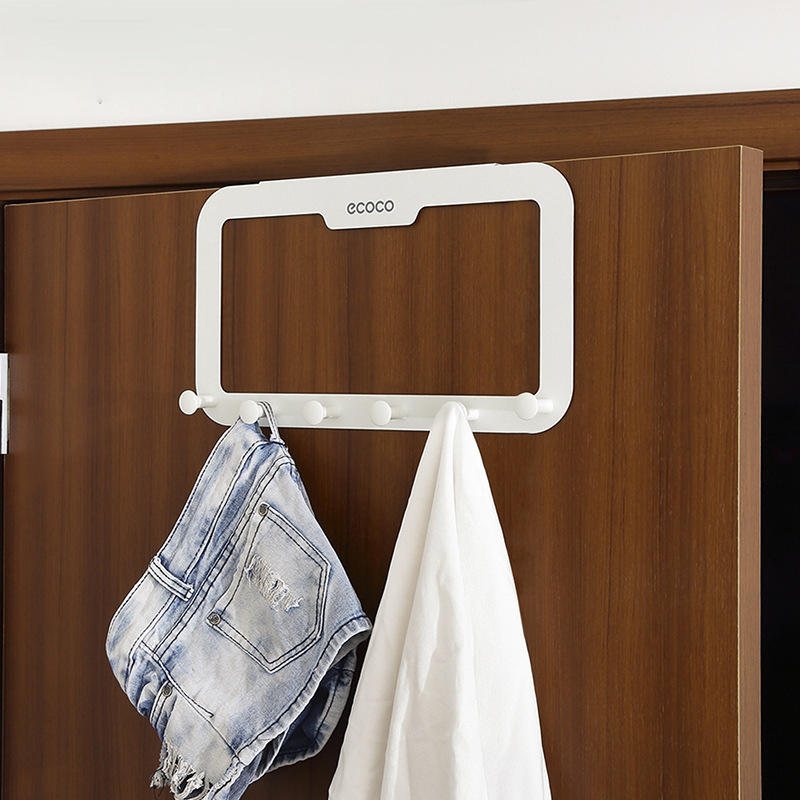 6 Krokar Bakdörr Hanger Rack Badrum Kök Organizer Hem Förvaring Hållare
