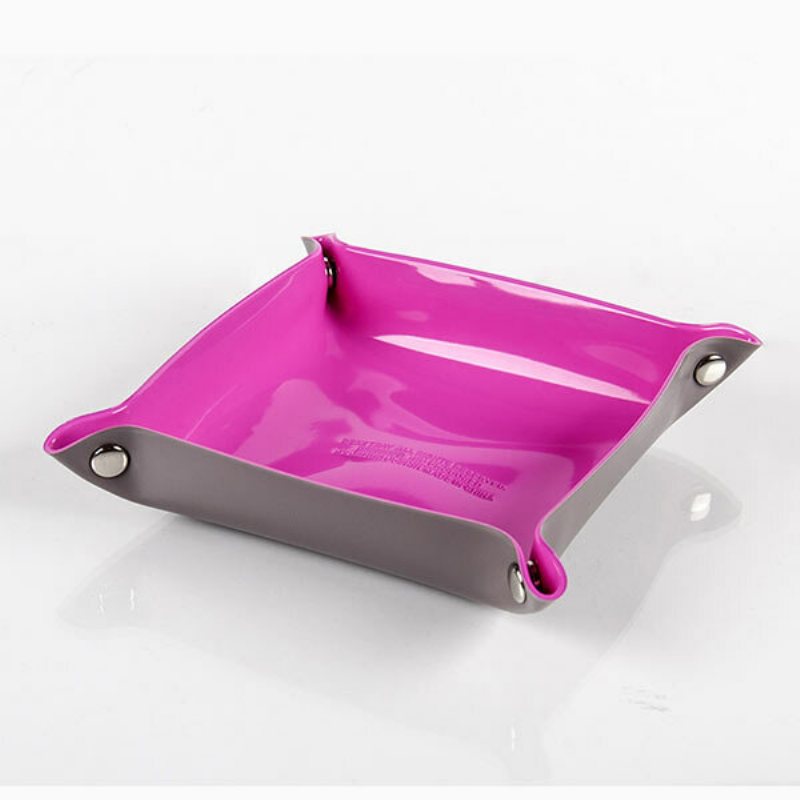 Honana Hn-b50 Färgglad Pvc-förvaringsbricka Nycklar Mynt Plånbok Förvaringslåda Catchall Skrivbord Betjänad Bricka