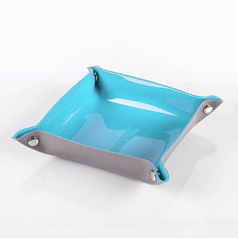 Honana Hn-b50 Färgglad Pvc-förvaringsbricka Nycklar Mynt Plånbok Förvaringslåda Catchall Skrivbord Betjänad Bricka