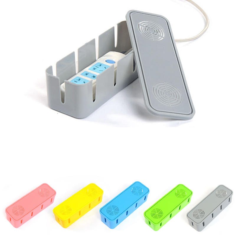 Honana Hn-b60 Färgglad Kabelförvaringslåda Stor Hushållsledningsorganisator Power Strip-skydd