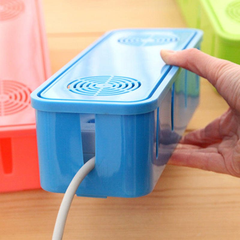 Honana Hn-b60 Färgglad Kabelförvaringslåda Stor Hushållsledningsorganisator Power Strip-skydd