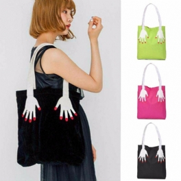 Kvinnor Large Totes Canvas Handväska Multi Palm Preppy Style Shoulder Messenger Bag