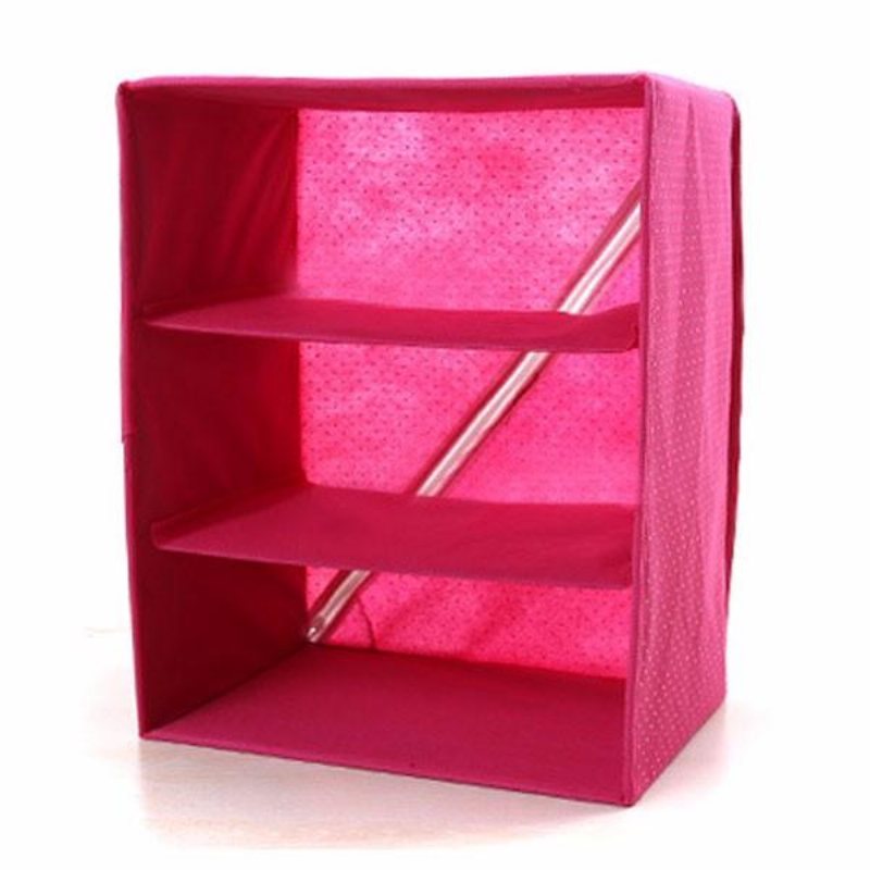 Tre Lager Förvaringslåda Fem Lådor Non-woven Underkläder Kosmetisk Makeup Diverse Organizer