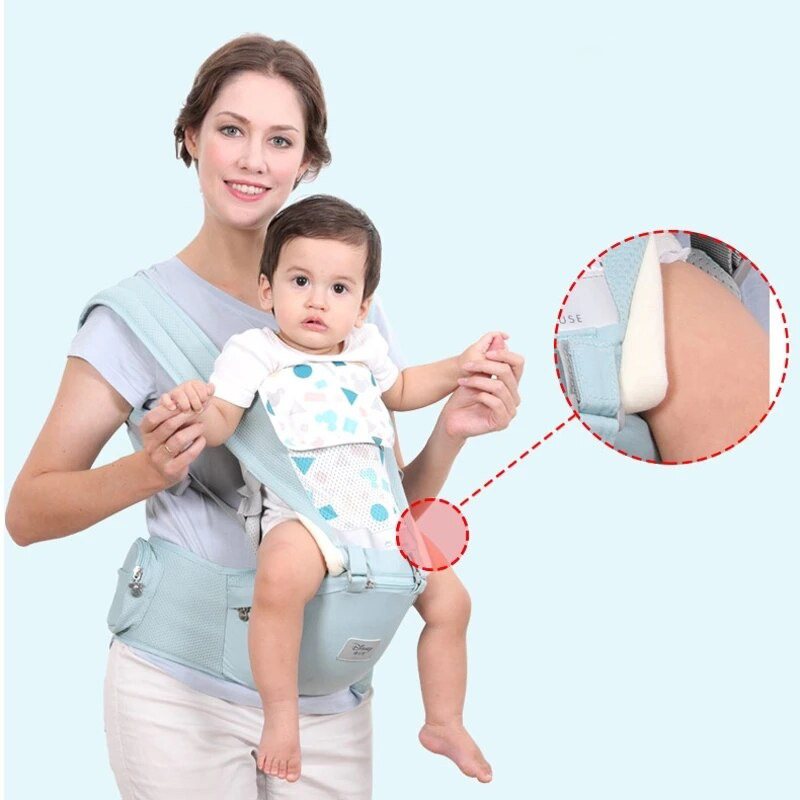 Ergonomisk Bärsele Höftsits Babyhållare Sling Wrap