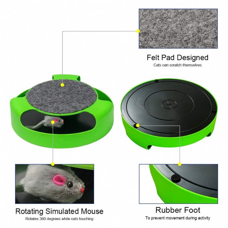 Cat Interactive Toys Löpmöss Skrapplatta