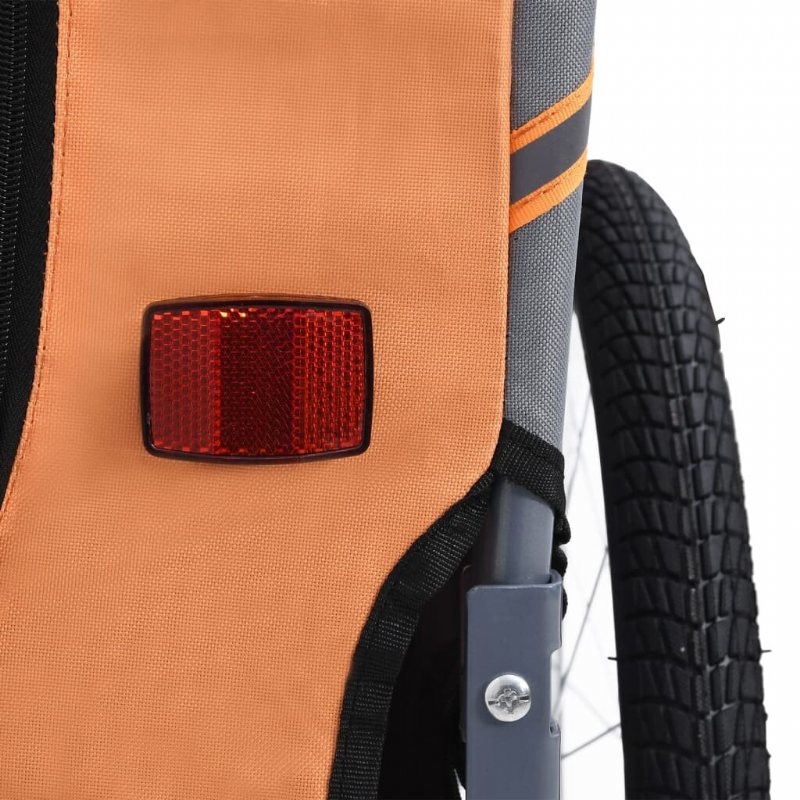 Hundcykelvagn Orange Och Grå