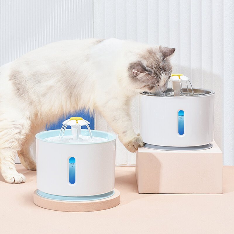 Katt Husdjur Vattenfontän Hund Drickskål Usb Automatisk Vattendispenser Super Tyst Dricksautomat Automatare