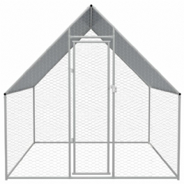 Utomhus Kycklingbur Galvaniserat Stål 6'6"x6'6"x6'3"