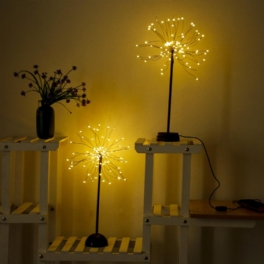 100 Led Maskrosor Lampa Usb Fyrverkeri Nattljus Trädgård Bröllopsfest Jul
