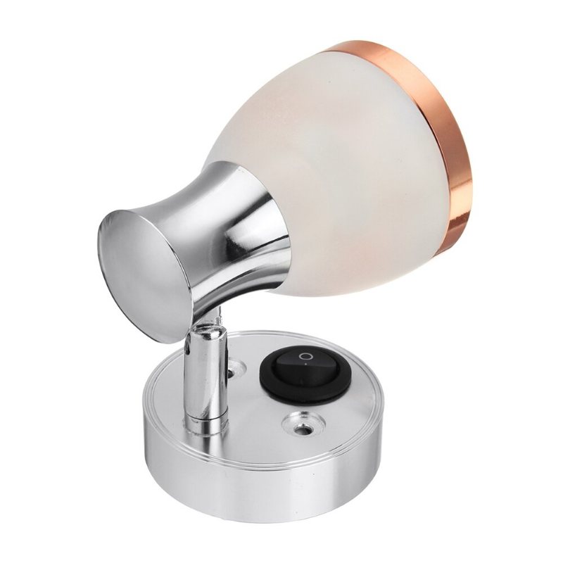 12v 3w Led Interiör Frostat Glas Led Mini Spot Light Läsnattlampa För Husvagnsskåp
