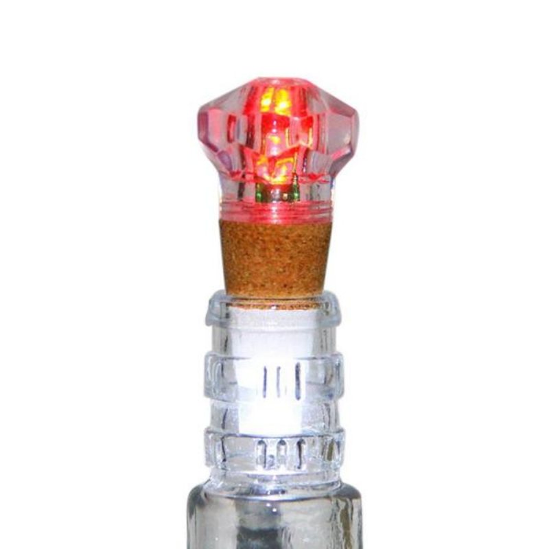 1w Färgglad Led-diamantform Vinflasklock Cork Light Usb Uppladdningsbar Hemfestdekor