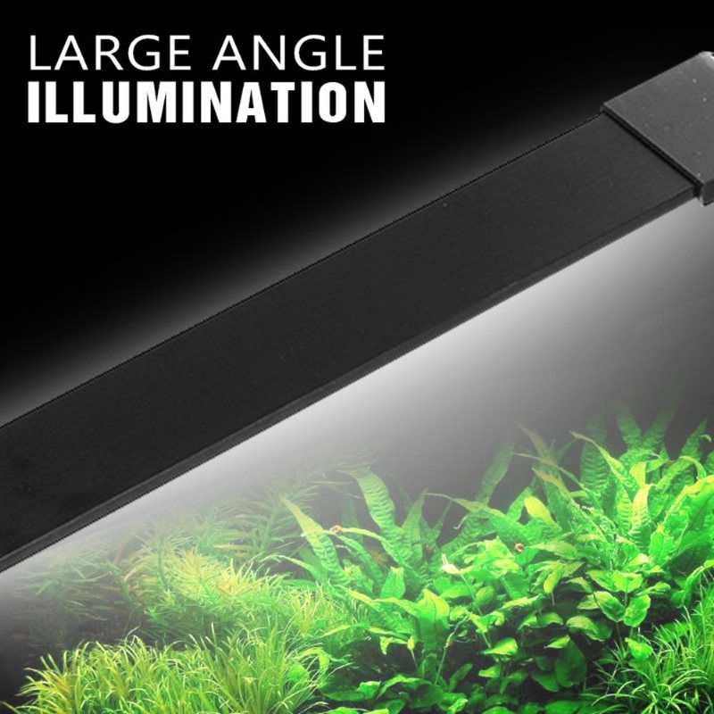 24w 85 cm Blå & Vit Led Justerbar Aquarium Fish Tank Lamp Super Slim Clip On Light