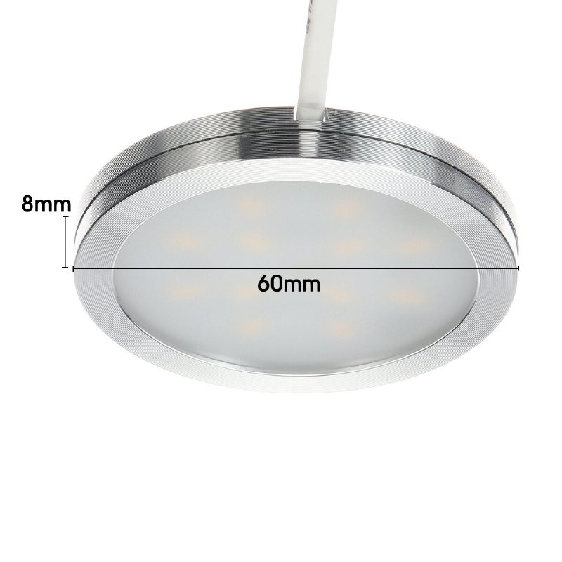 2.5w 6-i-1 Led Underskåpsljus Takpanel Ner Slim Köksskåp Infälld Lampa Dc12v