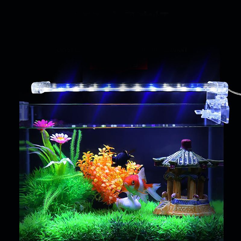 3/6/9/12w Led Aquarium Clip Light Fish Tank Vattenväxtlampa Dekor 110-240v