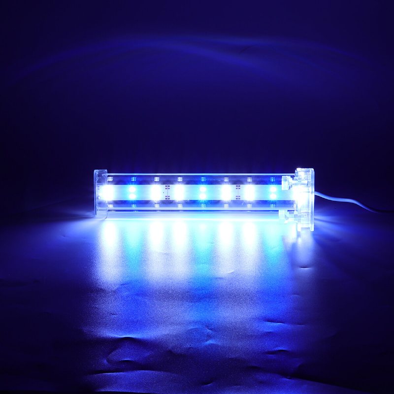 3/6/9/12w Led Aquarium Clip Light Fish Tank Vattenväxtlampa Dekor 110-240v