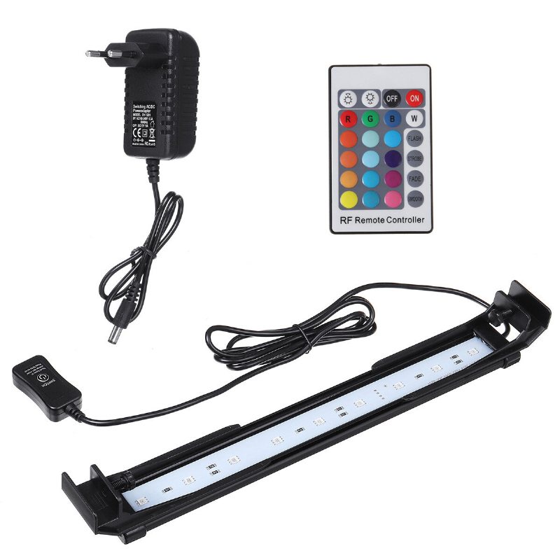 32 cm Akvariumlock Belysning Färgbyte Dimbar Led-ljusstång Lämplig För Akvarium/fiskkar Med Fjärrkontroll