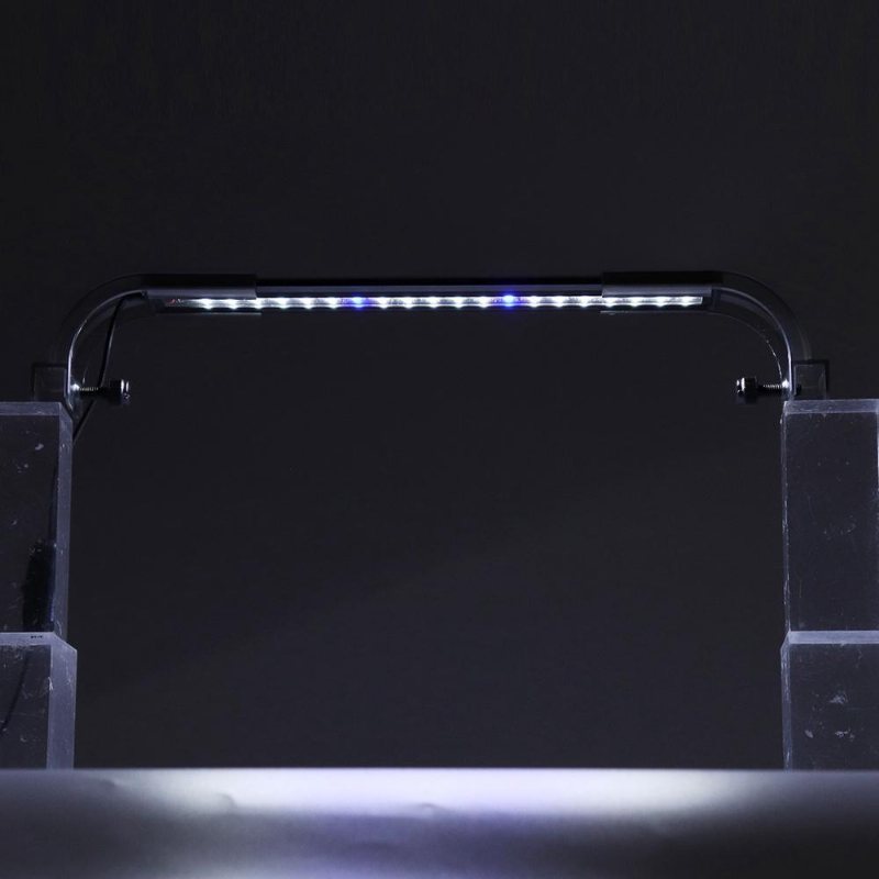 3.5w 25cm Justerbar 2835 Led Aquarium Fish Tank Super Slim Light Lampa Svart