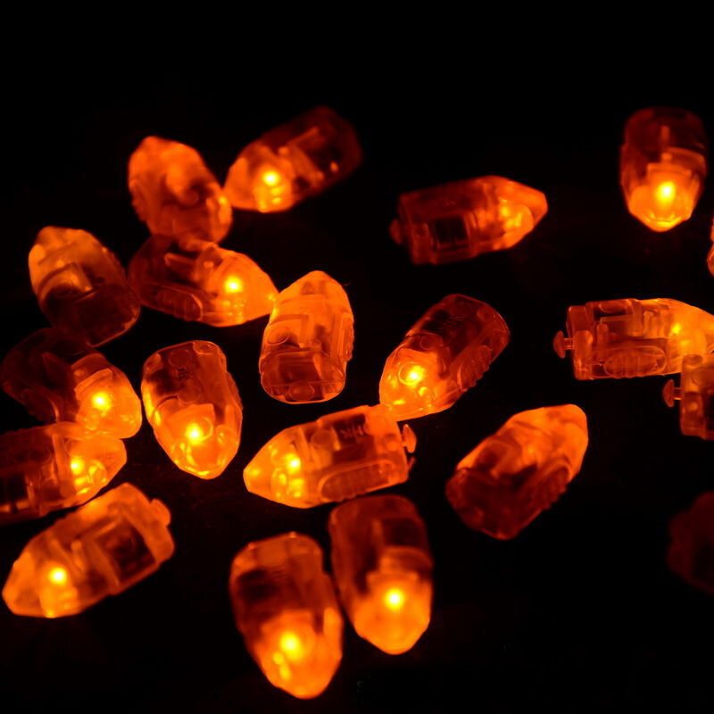 50 St/lot Led-lampor Ballongljus För Papperslyktaballong Flerfärgad Julfestdekor