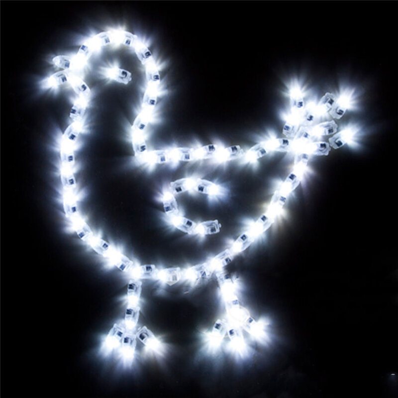 50 St/lot Led-lampor Ballongljus För Papperslyktaballong Flerfärgad Julfestdekor