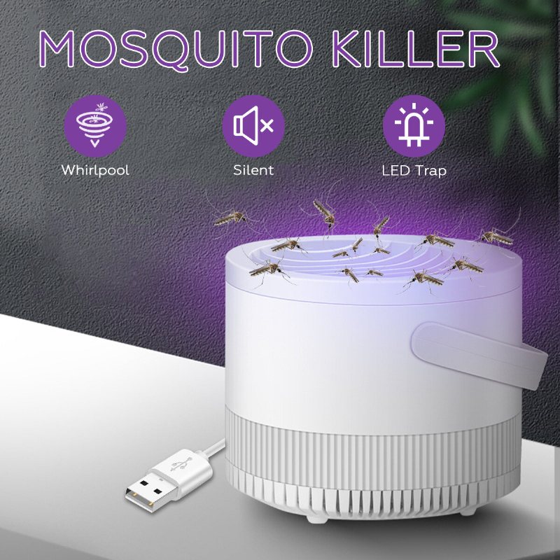 Bärbar Usb Elektronisk Mosquito Insect Killer Led Bug Zapper Catcher Trap Lamp