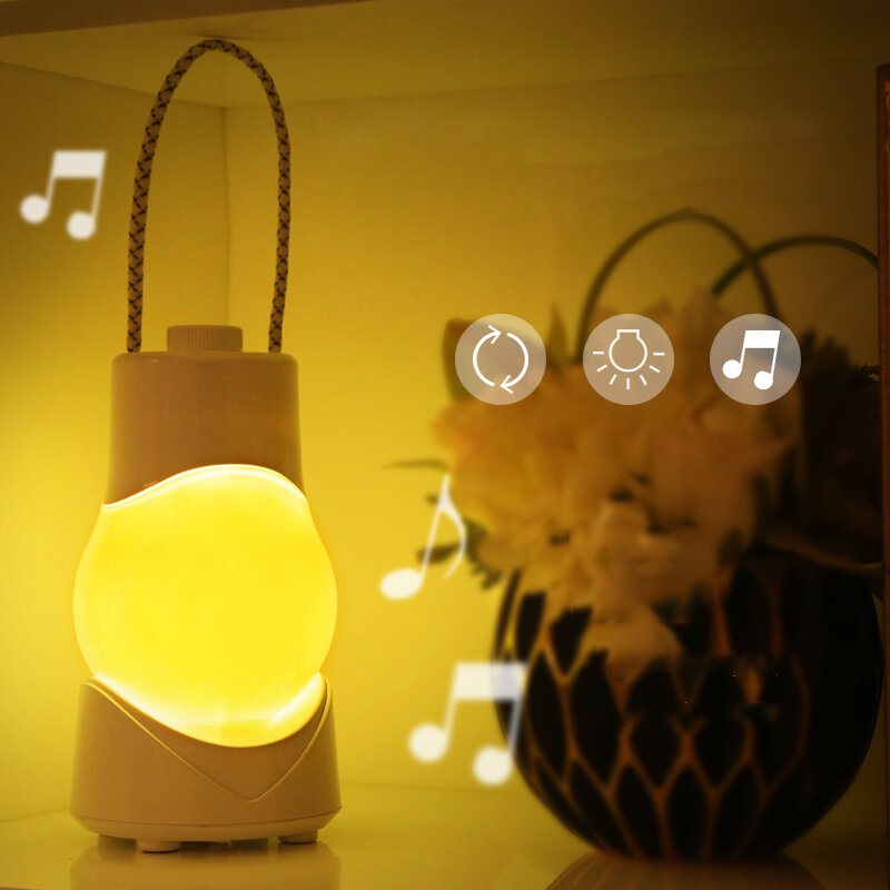 Creative Music Oortable Nightlight Smart Switch Uppladdningsbar Dekorera Light