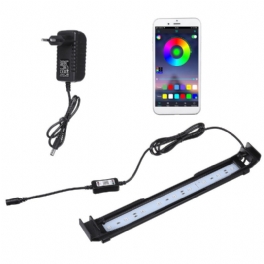 Dimbar 32cm 10w Bluetooth App-kontrollerad Rgb Led Aquarium Lighting Justerbar Toppljus Lämplig För Akvarium/fiskkar