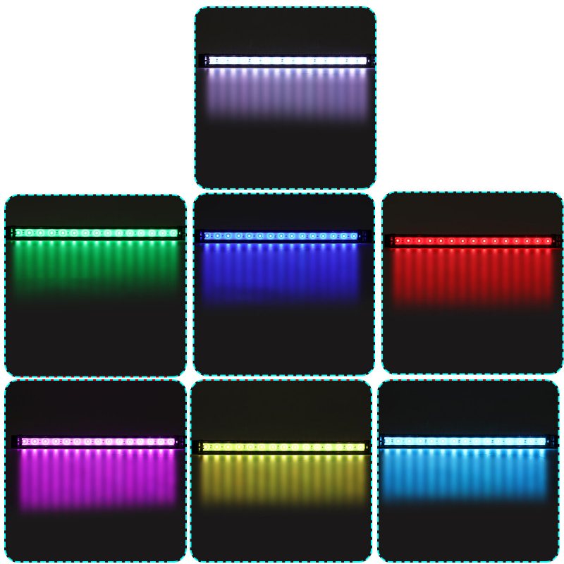 Dimbar 52cm 16w Bluetooth App-kontrollerad Rgb Led Akvariumbelysning Justerbar Toppljus Lämplig För Akvarium/fiskkar