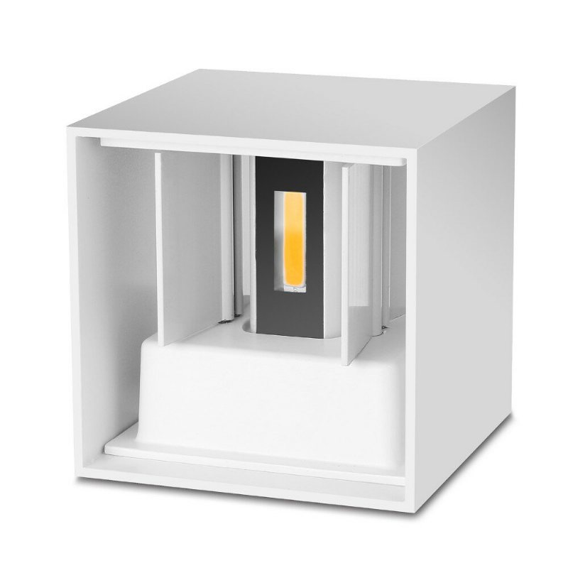 Dx-ct1 Ac 220v Vattentät 7w Aluminium Cube Cob Led Vägglampa Ljus Modern Hembelysning