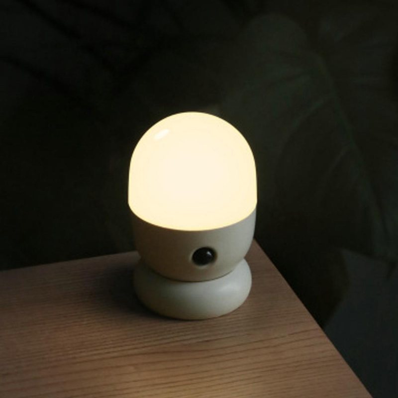 Kapsel Led Nattljus Skyddsbar Pir Motion Uppladdningsbar Magnetisk Vägglampa Skrivbordslampa Trapp Korridor