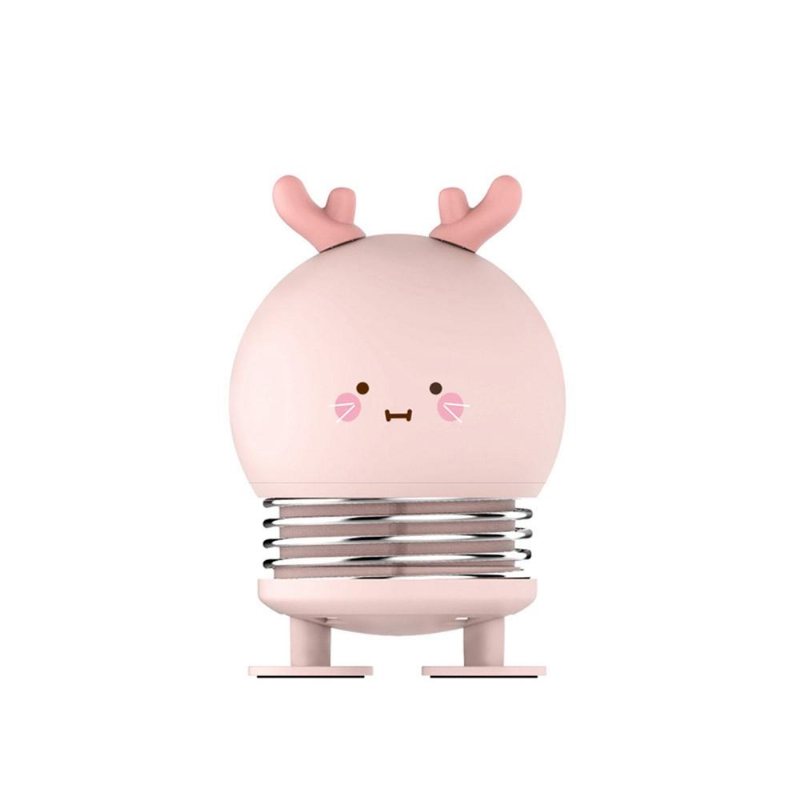 Kreativ Led Cartoon Spring Switch Kanin Hjort Nattlampa För Barn Leksak Tryckavlastning Present