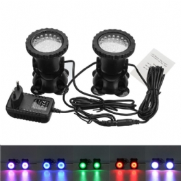 Led Vattentät Färgglad Spot Light Aquarium Fish Tank Underwater Pool Ac100-240v