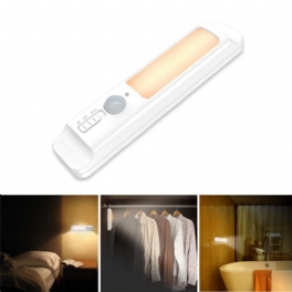 Lustreon Trådlös Smart Pir Rörelsesensor Led-skåp Nattljus Batteridriven För Sovrumstrappa