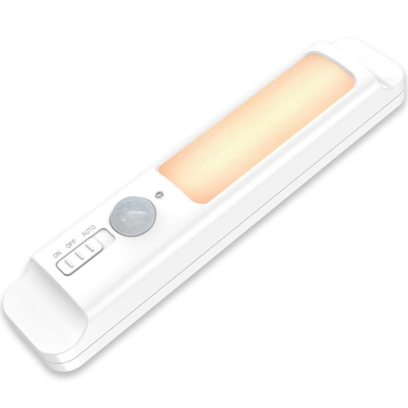Lustreon Trådlös Smart Pir Rörelsesensor Led-skåp Nattljus Batteridriven För Sovrumstrappa