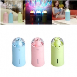 Mini 175 Ml Färgglad Usb Bärbar Led-nattlampa Projektionsluftfuktare Med Scenljuseffekt