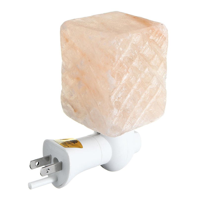 Naturlig Kristall Himalaya Glöd Handsnidade Salt Nattlampa Vägglampa Ac110-240v