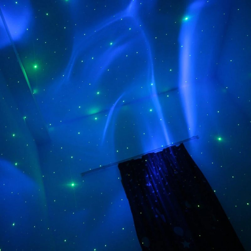 Rgb Led Aurora Star Sky Projektionslampa Synkronisera Med Musikfjärrkontroll Tidsinställd Vilofunktion