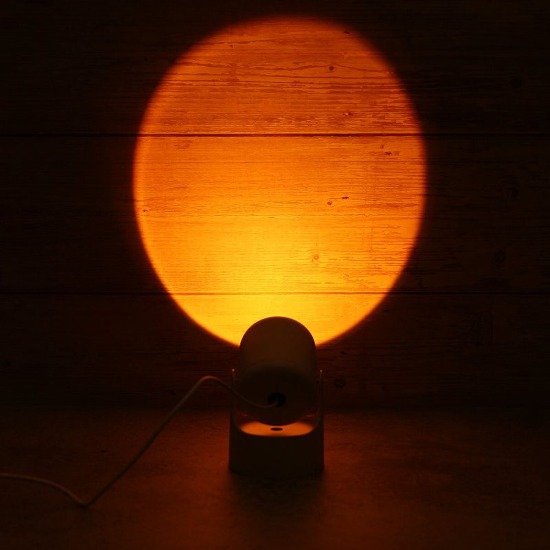 Solnedgångsprojektion Led Nattljus Regnbågsgolvstativ Modern Lampa Hemkonstdekor