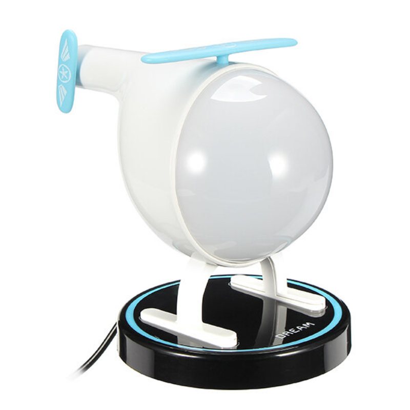 Uppladdningsbar Usb Touch Sensor Helikopter Led Nattljus Färgglad Timer Atmosphere Lamp