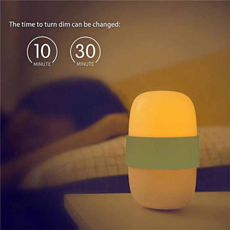 Usb Uppladdningsbar Timing Nattlampa Handhållen Sovlampa För Baby Kids Nursery Säng